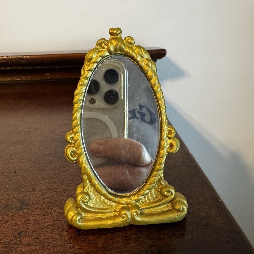 Miniature Advertising Coca Cola Standing Mirror 3 5/8"